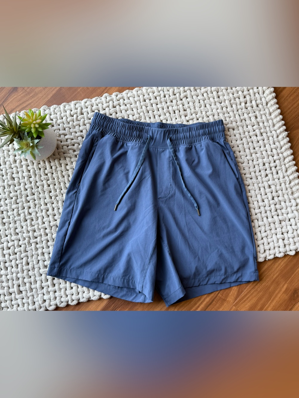 CRZ Yoga | Men’s Feathery-Fit Athletic Shorts 7” in Stelindigo | Medium